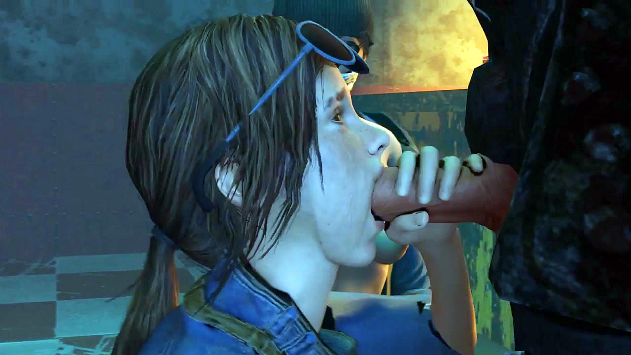 Грязный бармен жестко трахает в анал молодую Элли из The Last of Us, пока ее подруга тупо пялится и кончает от вида